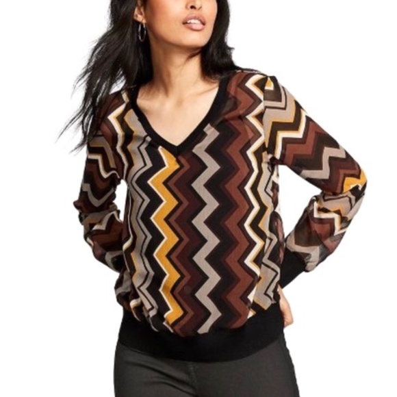Missoni Tops - MISSONI FOR TARGET Retro Sheer Blouse